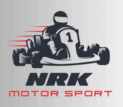 black and red minimalist go kart racing team logo